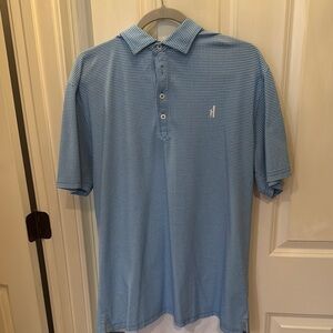 Blue Checkered Polo Shirt Johnnie o